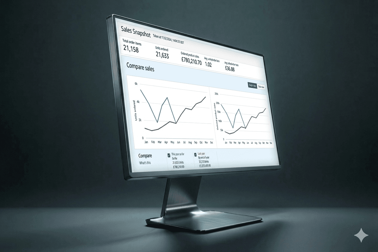 Amazon Advertising performance after launch showing sales and efficient ACOS